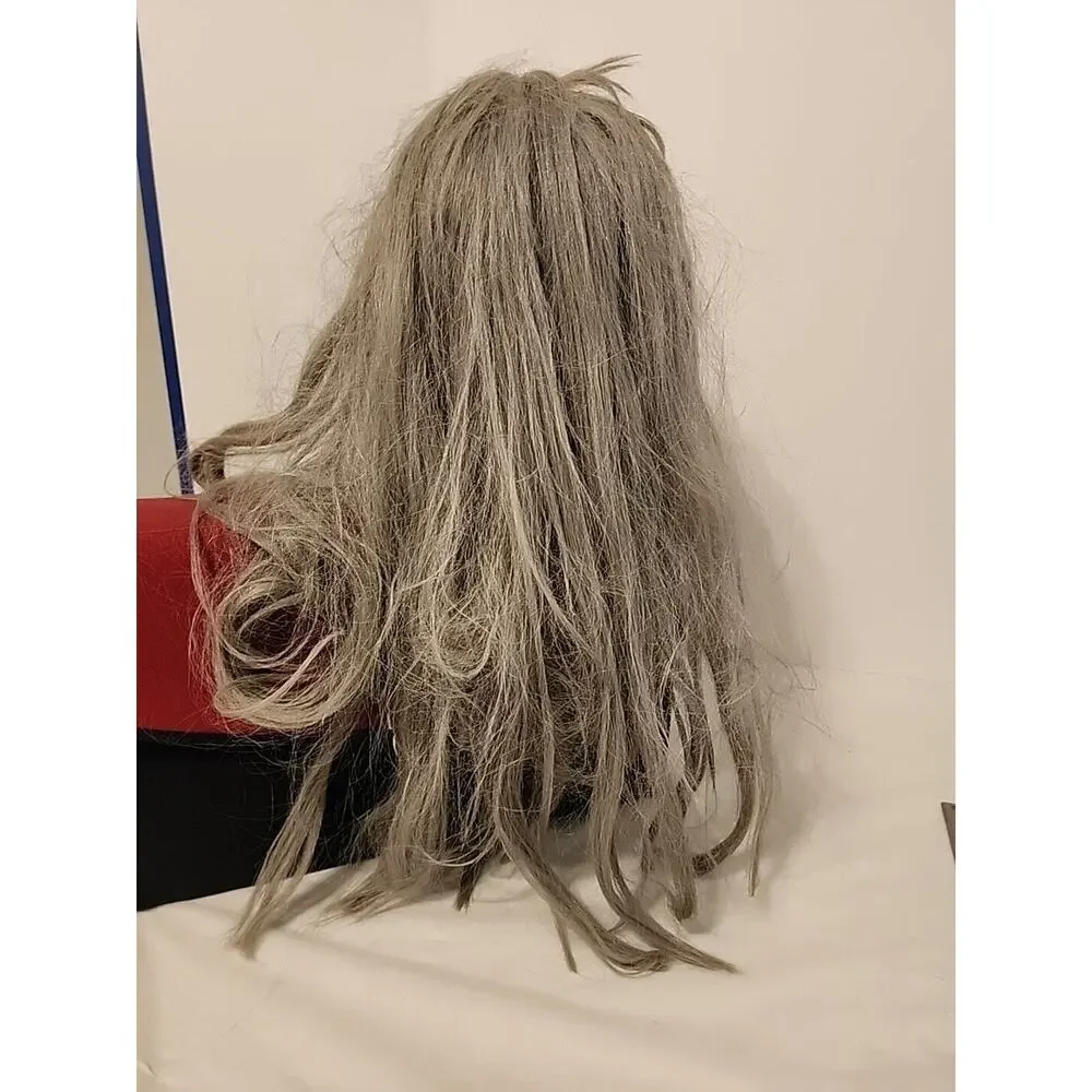 TROLL MASK 1996 Vintage LONG HAIR & BEARD LOTR Old Man PAPER MAGIC GROUP Prop